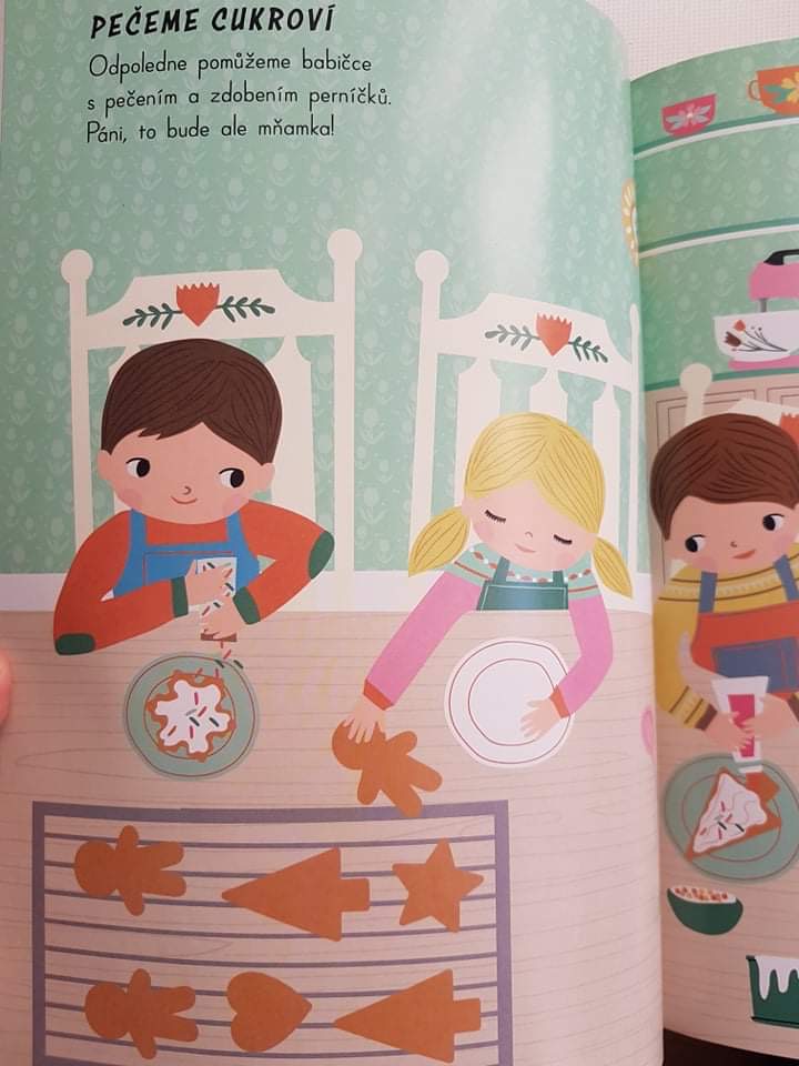 Těšíme se na Vánoce - samolepková knížka