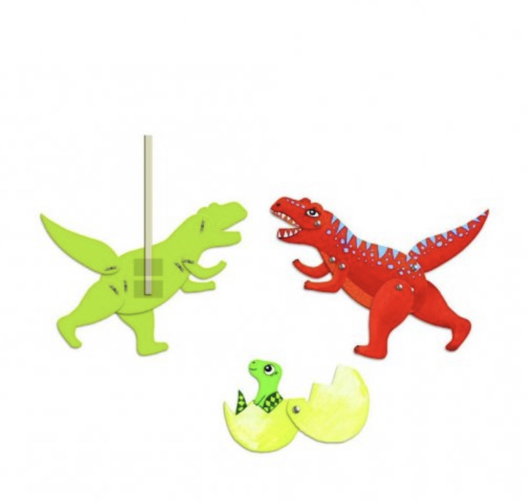 DIY Loutky Dinosauři