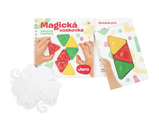 Kniha – Magická voskovka; Zábavné tvoření, díl 1. JARO (inspirace, voskovky, výseky)