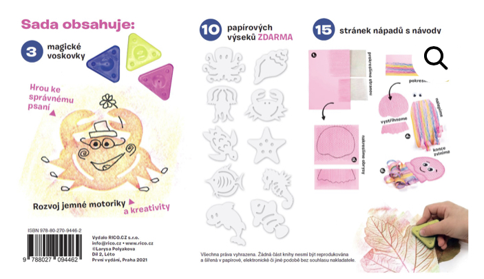 Kniha – Magická voskovka; Zábavné tvoření, díl 2. LÉTO (inspirace, voskovky, výseky)