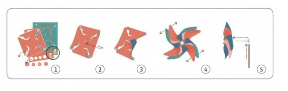 DIY Puntíkové větrníky k dotvoření