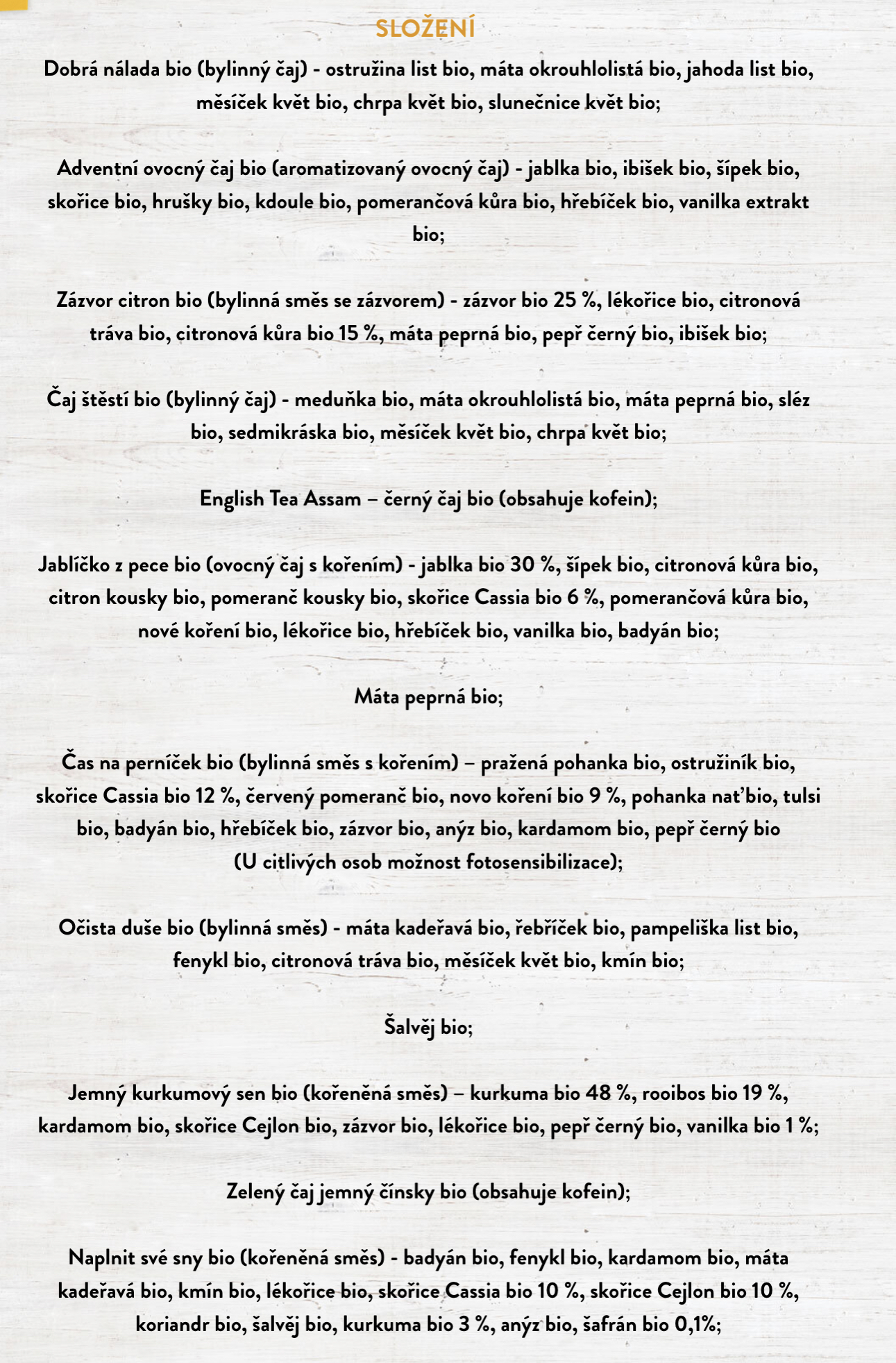 2. Adventní sada 24druhů BIO čajů 37,5g