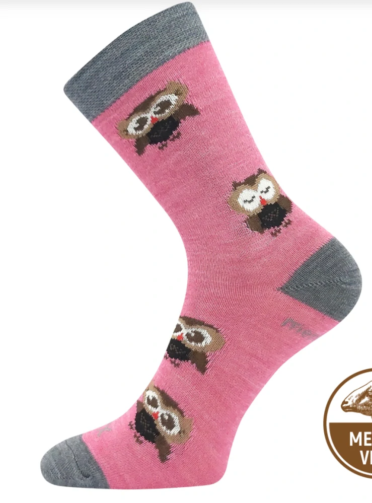 Ponožky dětské slabé z merino 45% SOVIK s ionty stříbra