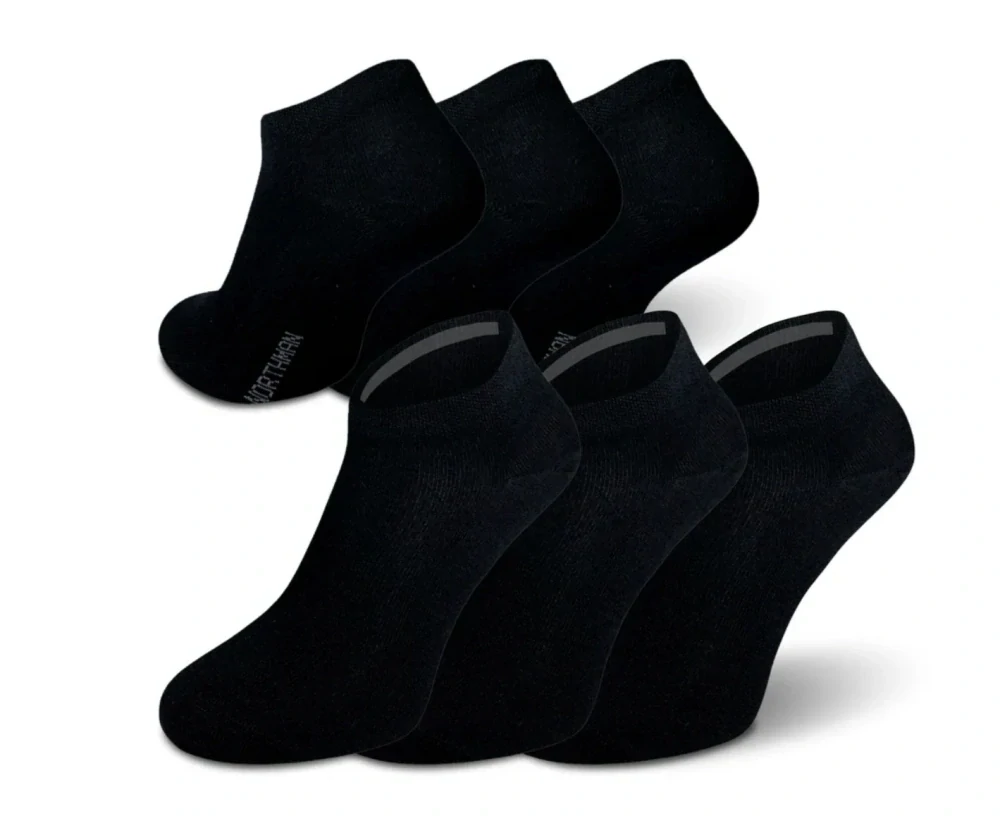 Summer 54% Merino 3-pack bílé - nízké letní ponožky