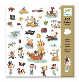 DJECO Samolepky PIRÁTI 160 samolepek