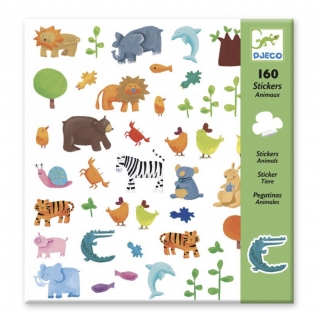 DJECO Samolepky ZOO 160 samolepek