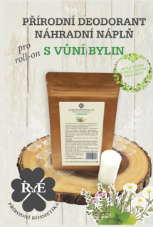 NÁHRADNÍ NÁPLŇ - PŘÍRODNÍ DEODORANT BIO BAMBUCKÉ MÁSLO S VŮNÍ BYLINEK 25 ML