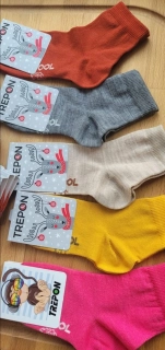 VLNKA merino 78% dětské ponožky tenké