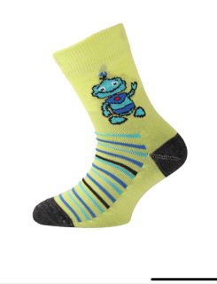 Dětské merino ponožky Robot žlutá