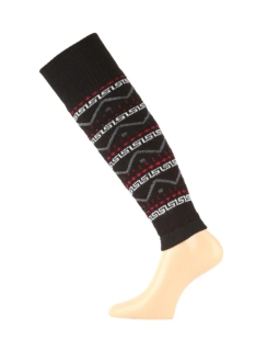 Merino návleky vzorované červené detaily