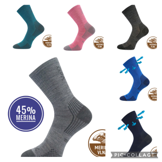 Ponožky dětské slabé z merino 45% OPTIMALIK s ionty stříbra
