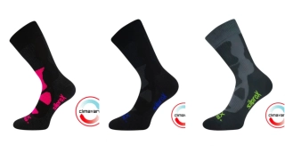 Ponožky merino 45% thermo sportovní ETREX zima se stříbrem