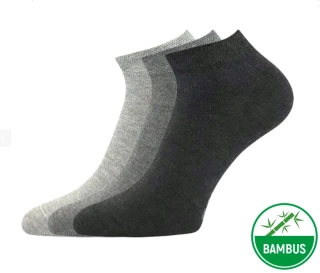 Ponožky krátké bambusové EKOS mix šedý 3pár