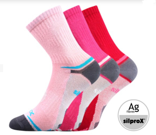Ponožky dětské se stříbrem OPTIFANIK 03 MIX DÍVČÍ (3 páry)