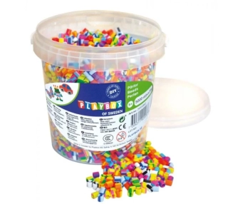 Zažehlovací korálky, kbelík - pruhované 5000 ks