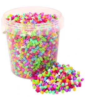 Zažehlovací korálky, kbelík - happy mellow 5000 ks