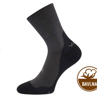 Ponožky BAREFOOTAN dospělí - froté bavlna - tm. šedá