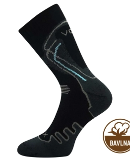 Ponožky trekingové LIMIT froté SVĚTLE ČERNÉ