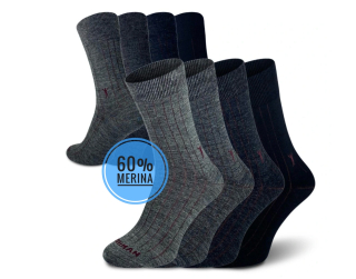 Northman 60%merina DINO 4ks - tmavě šedá