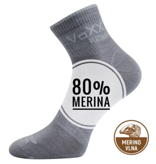 Radik merino 80% tenke se stříbrem - sv.šedá
