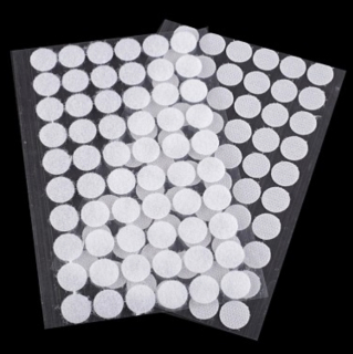 Suchý zip, samolepící kolečka průměr 15mm