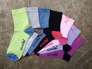 Bambusové ponožky dvojbarevné vel. 24-38