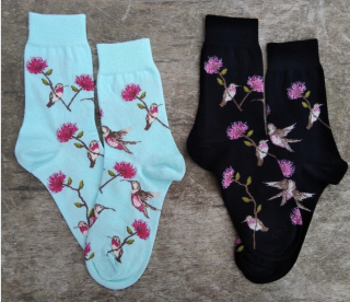 Ponožky bavlněné Květiny vel.37-41