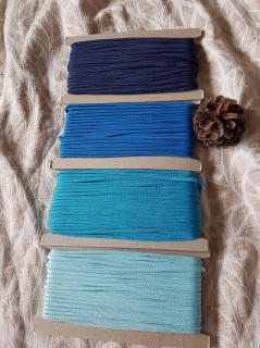 Paracord odstíny modré