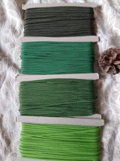 Paracord odstíny zelené