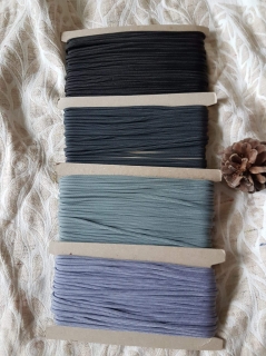 Paracord - 3 odstíny šedi a černá