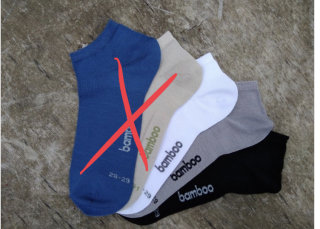 Bambusové ponožky nízké tenké vel 42-49