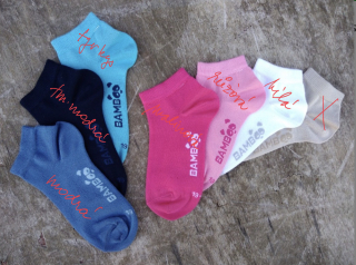 BAMBIK bambusové ponožky dětské kotníčkové vel.19-38