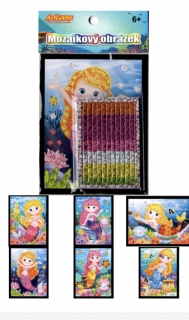 Mozaikový obrázek - Mořské víly