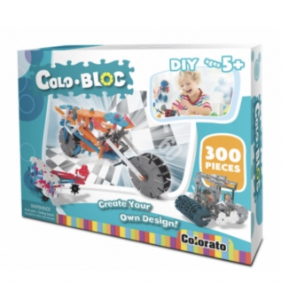 Stavebnice ColoBloc (300 ks) - modro/černá 