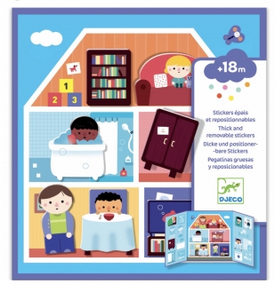 Přemístitelné samolepky pro nejmenší - Domov  