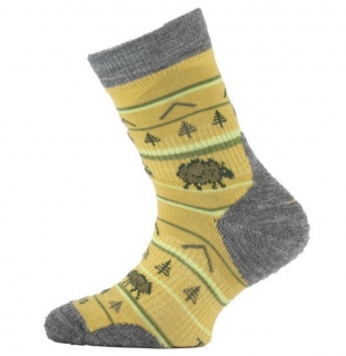 Lasting dětské merino ponožky TJL hořčicové