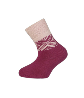 Zimní termo froté bavlněné ponožky Sněhulka