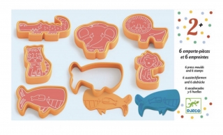 Sada tvarů a razítek Tropická zvířátka vykrajovatka