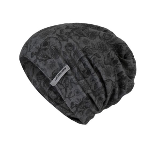 ČEPICE MERINO IMPRESS ČERNÁ/SKULLS