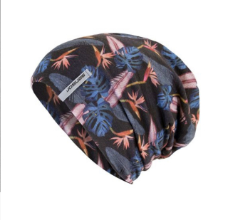 ČEPICE MERINO IMPRESS ČERNÁ/FLORAL