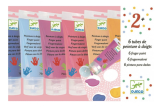 Prstové barvy v tubě pastelové