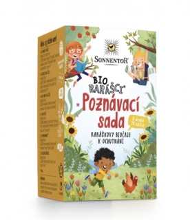 Biorarášci poznávací sada 6 různých druhů čajů bio, 20 nálevových sáčků 32,8g