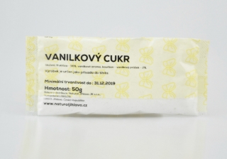 Cukr vanilkový s fruktózou - Natural 50g