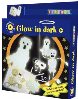 Zažehlovací korálky Duchové 1100koralků SVÍTÍCÍ VE TMĚ