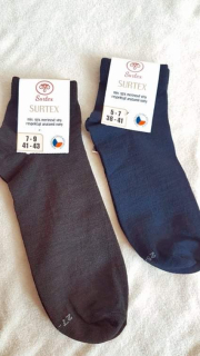 Surtex kotníkové tenké ponožky 95%merina