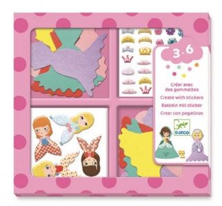 Samolepkový set roztomilé princezny  