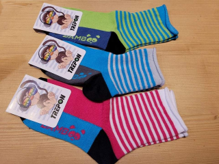 Bambusové ponožky s rolovacím volnějším lemem
