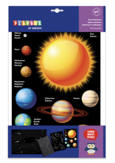 Samolepky- vesmír 250 ks