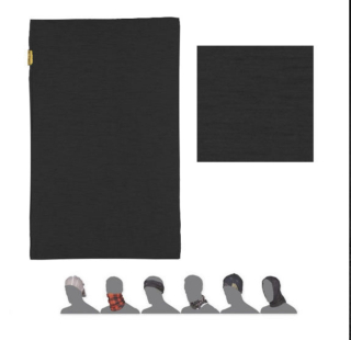 SENSOR TUBE MERINO ACTIVE ŠÁTEK MULTIFUNKČNÍ ČERNÁ