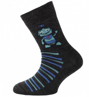 Dětské merino ponožky Robot TJB-900
